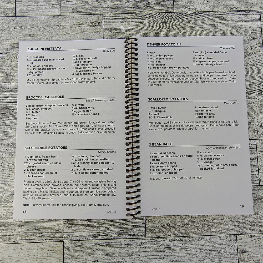 Johansson Family Cookbook 5 Generations Recipes 2017 Spiral Bound Heritage Kitch